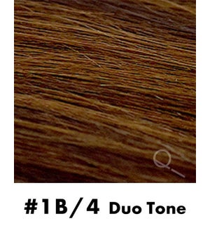 Tape-in Hair Extensions, Color #1B/4, 22" Long, Straight, 10pcs, Duo Tone