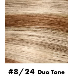 Tape-in Hair Extensions, Color #8/24, 22" Long, Straight, 10pcs, Duo Tone