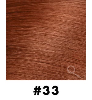 Tape-in Hair Extensions, Color #33, 18" Long, Straight, 10pcs