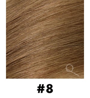 Tape-in Hair Extensions, Color #08, 14" Long, Straight, 10pcs