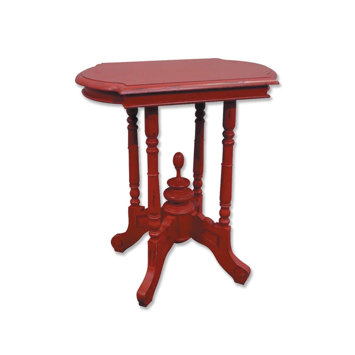 VICTORIAN SIDE TABLE - RED