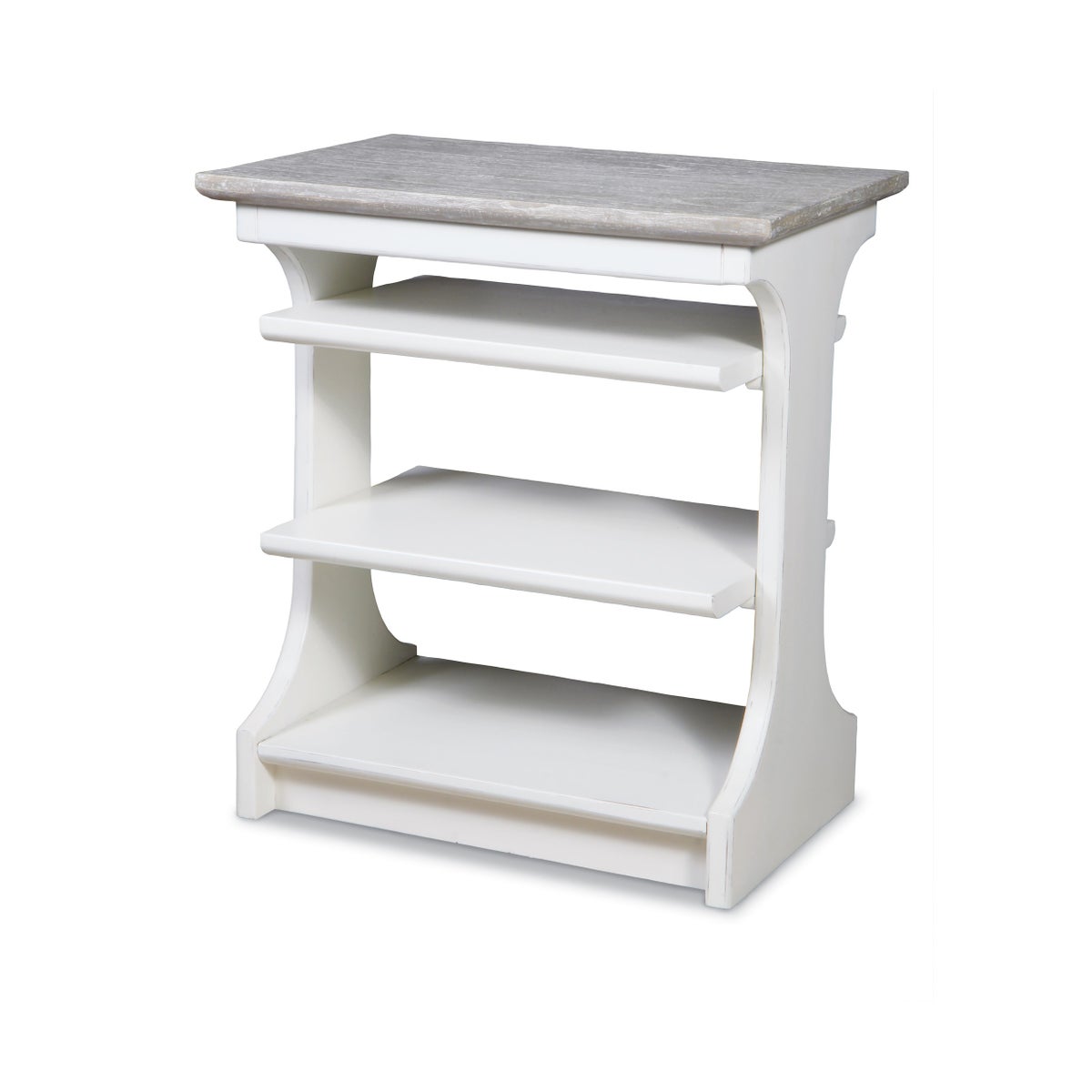 KENNEDY CHAIRSIDE TABLE - WH/RW+