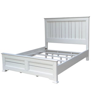 COTTAGE QUEEN BED - WHT