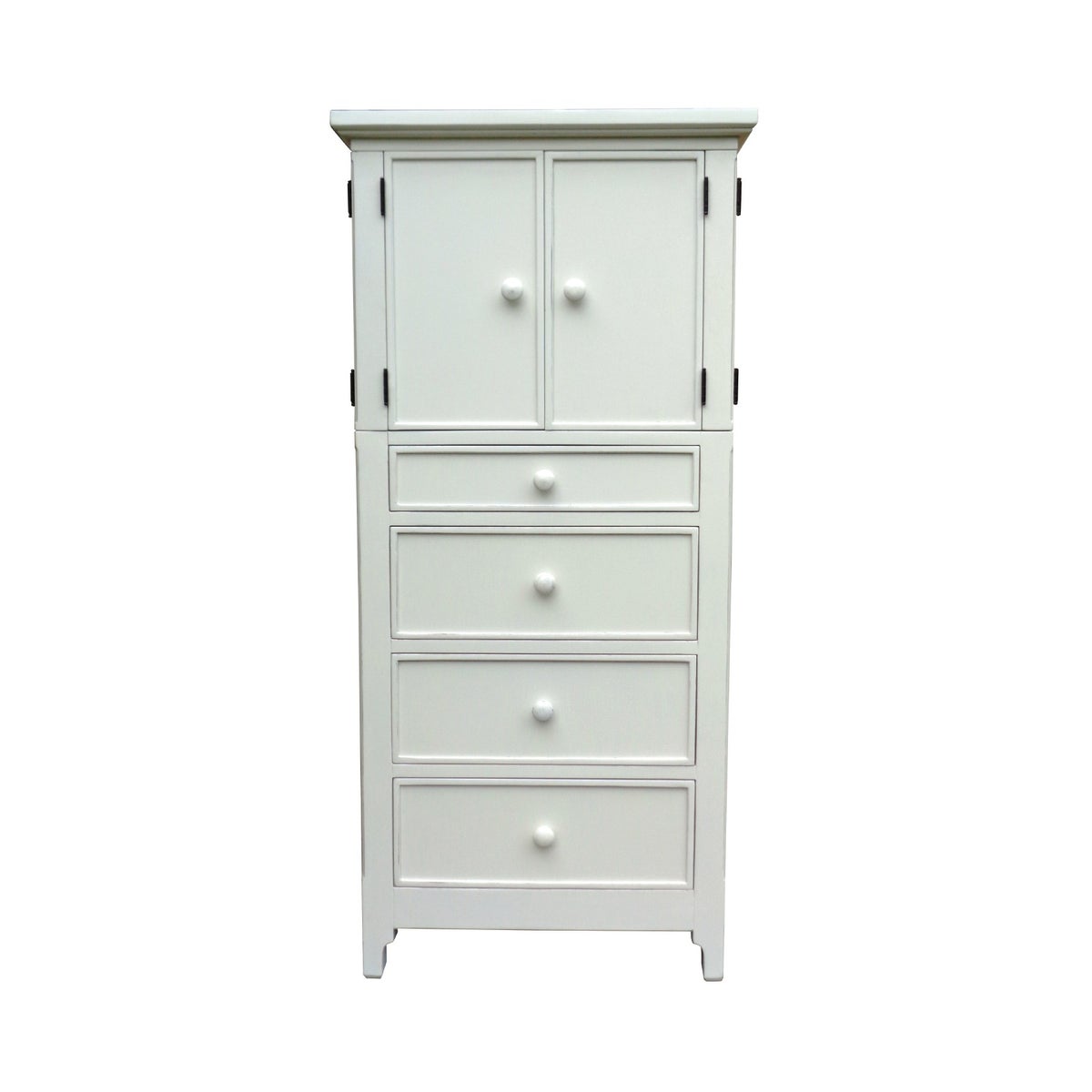 CHESAPEAKE TALL DOOR CHEST - WHT