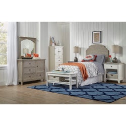 COTTAGE PLANK TWIN BENCH  - WHT
