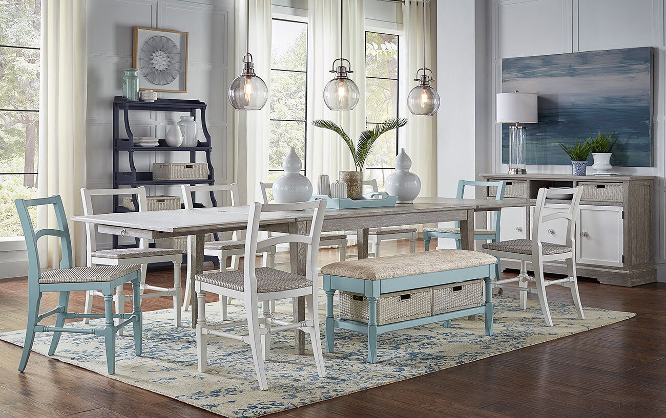 easton bench dining set