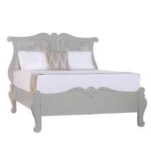 Provencial Queen Bed w/Cane