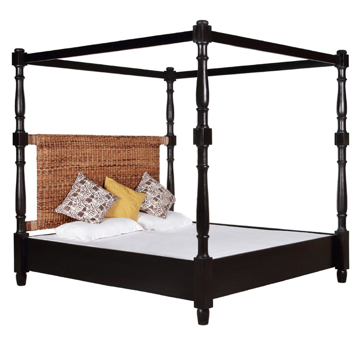 Abaca Triangle Poster Bed, King