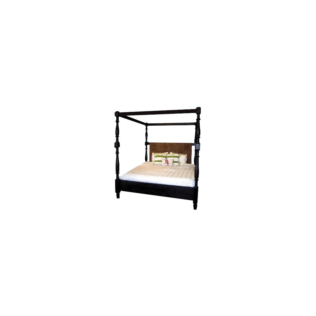 Abaca Triangle Poster Bed, Queen