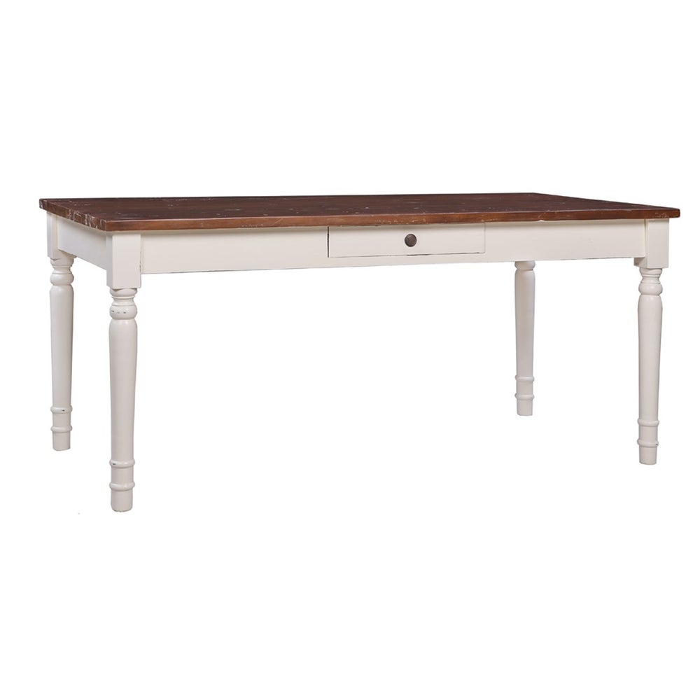 Farmhouse Dining Table w/ Drawer