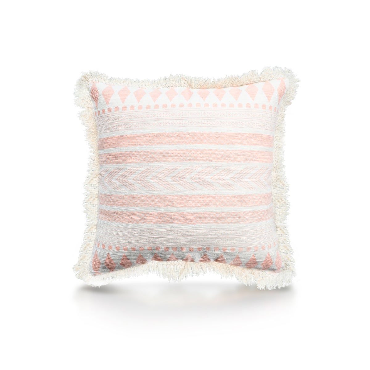 Pillow, 20" with Fringe - Stella, Coral