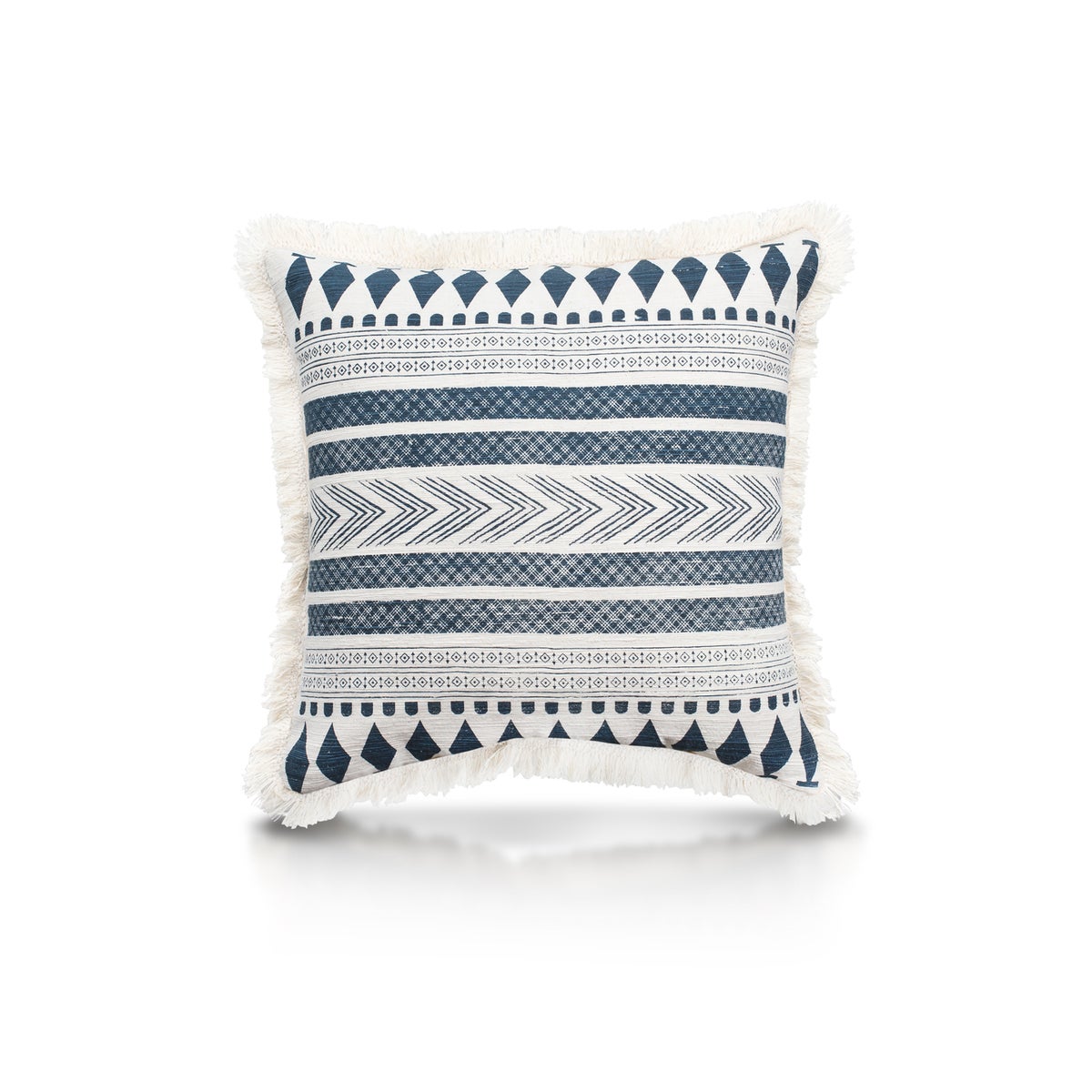 Pillow, 20" with Fringe - Stella, Denim