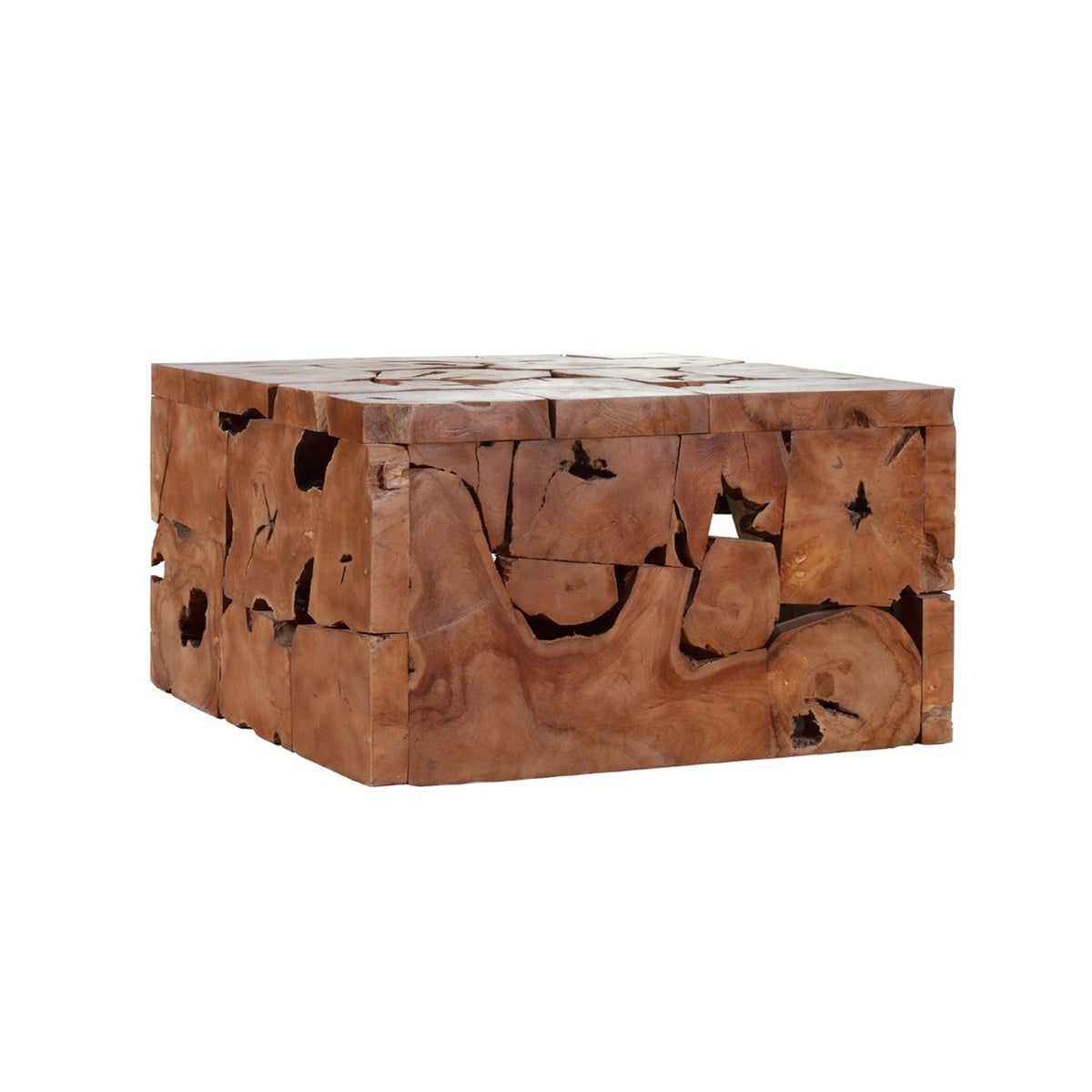 Sliced Teak Coffee Table