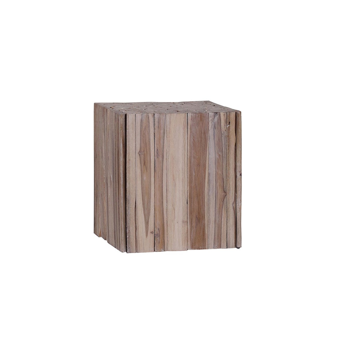 Teak Sliced Side Table