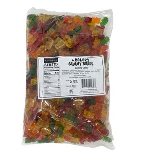 Kervan Gummy Bears 6 Colors 5 LB X 4