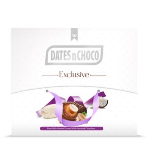 ALMOND CHOCO DATES ASSORTED 180GRX8