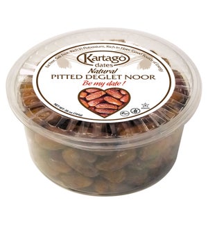 NATURAL DEGLET NOOR PITTED DATES (795G) 28OZx12