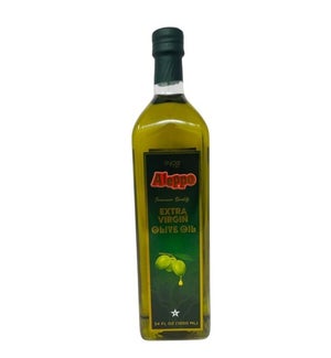ALEPPO EXTRA VIRGIN OLIVE OIL  GLASS 1LTx12