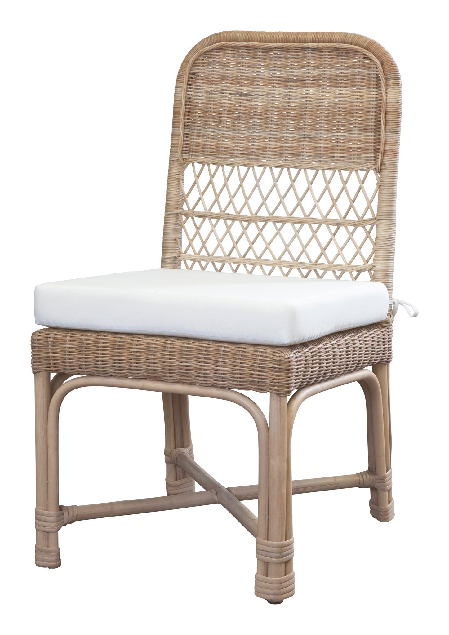 Canton rattan and discount woven dining chair