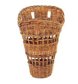 French Country Open Weave Wall Basket