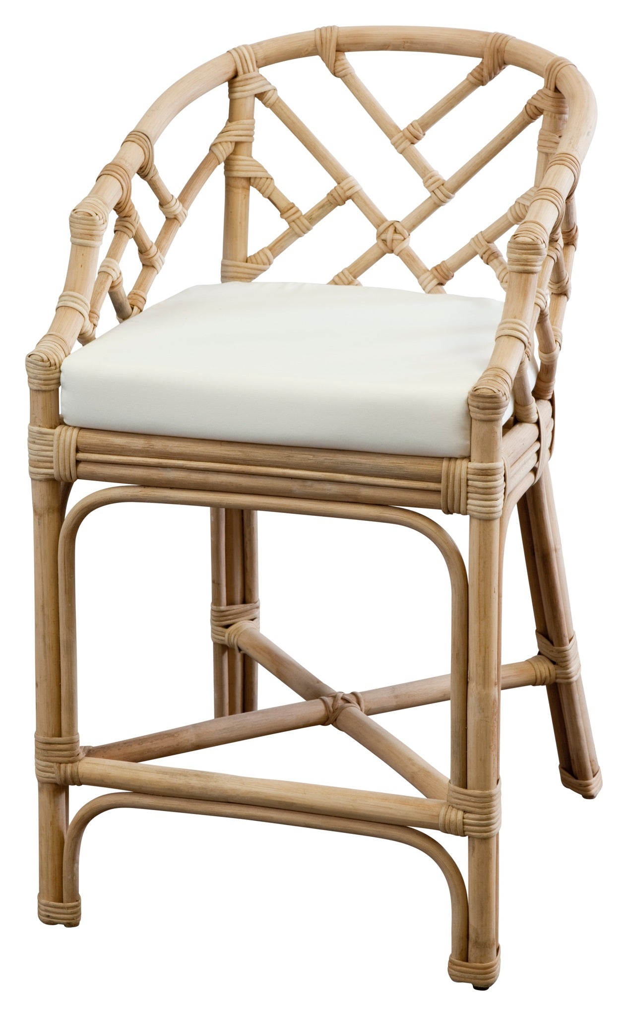 Rattan store island stools