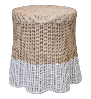 Dipped Scallop Round Side Table