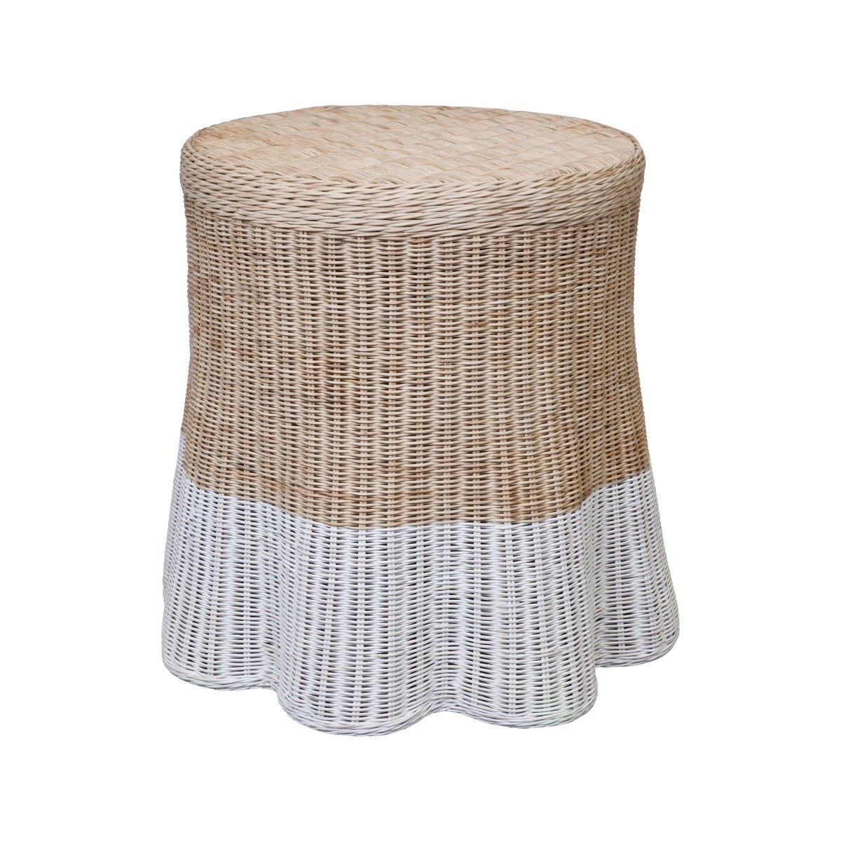 Dipped Scallop Round Side Table