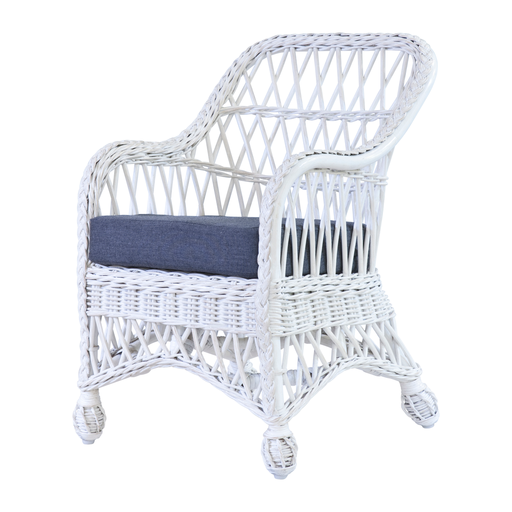 Child's Lemonade Wicker Chair