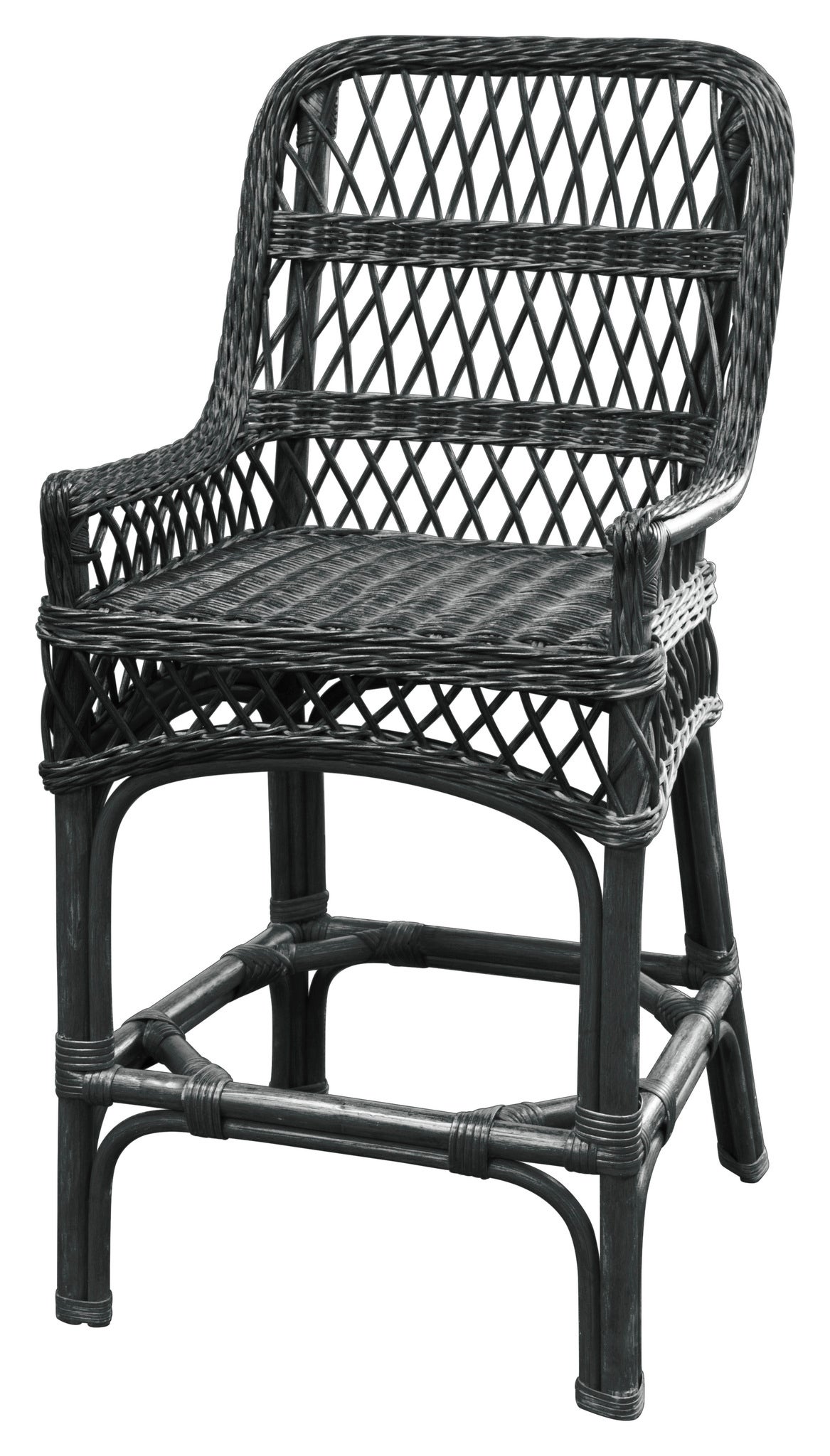 Black wicker counter online stools