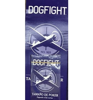 PLAYING CARDS DOG FIGHT BLUE