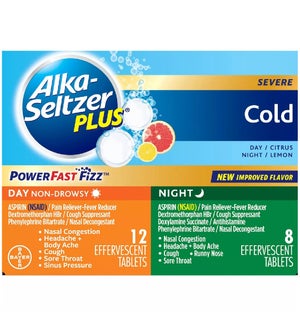 ALKA SELTZER NIGHT PLUS COLD DAY