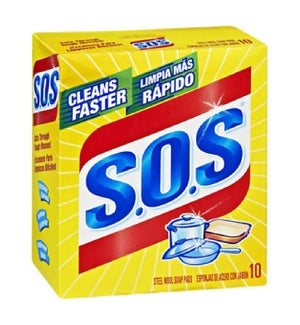 S.O.S #10003 SOAP PADS STEEL WOOL SOAP PADS
