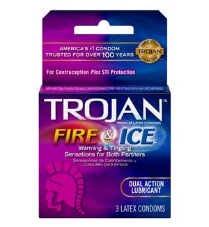 TROJAN #96003 FIRE & ICE CONDOM