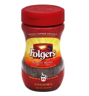 FOLGERS INSTANT COFFEE #20083 REGULAR