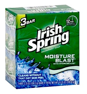 IRISH SPRING BAR SOAP #14179 MOIST