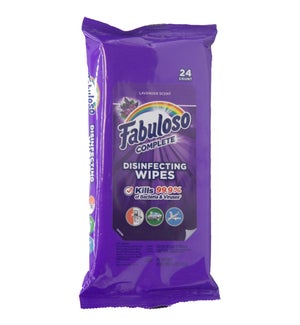 FABULOSO WIPES #07452 LAVENDER DISINFECTING