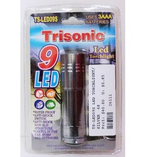 TS-LED09S LED TORCHLIGHT/SILVER