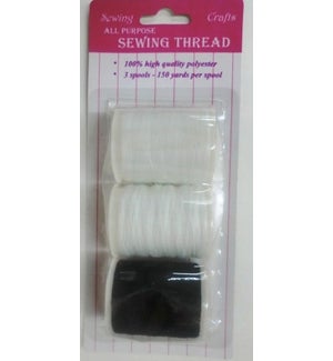 SEWING THREAD #A12271 BLK/WHT