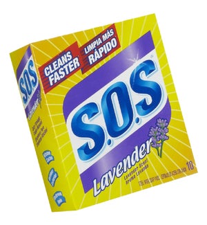 S.O.S #97327 LAVENDER SOAP PADS STEEL WOOL
