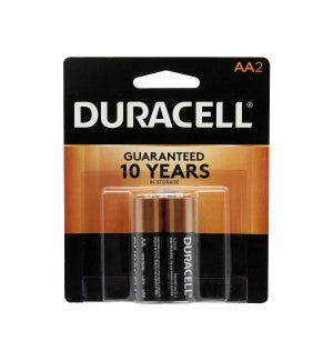 DURACELL BATTERIES AA-2 COPPER TOP
