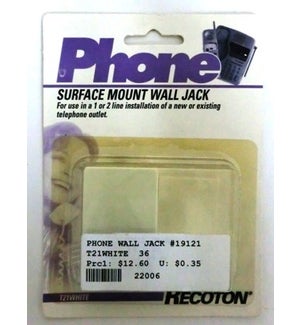 PHONE WALL JACK #19121