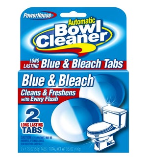 PH BOWL CLEANER #92600 BLUE & BLEACH TABS