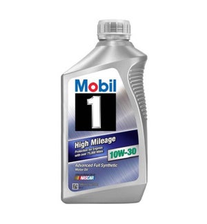 MOBIL ONE MOTOR OIL-10-W30 HIGH MILEAGE