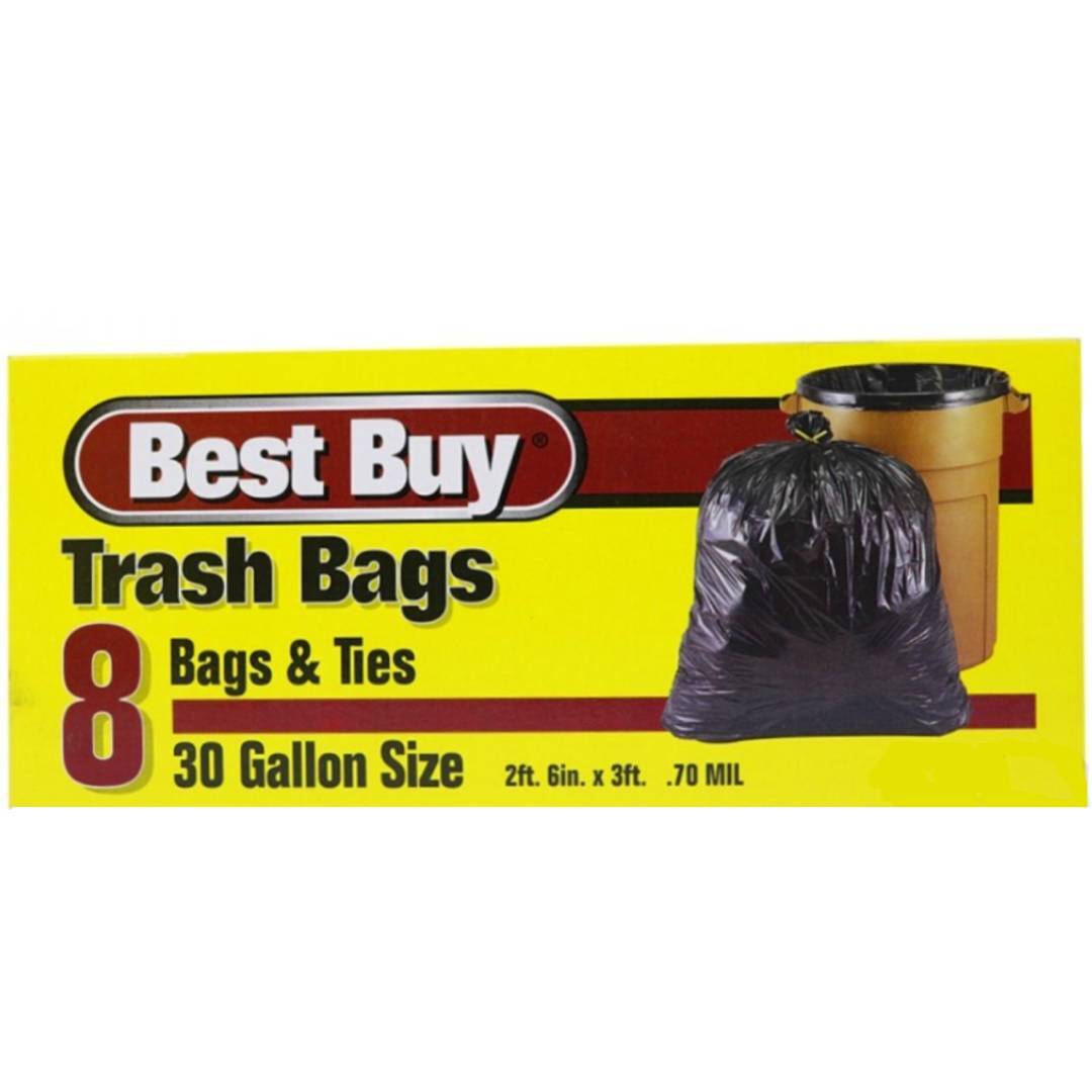 Tough Guy 31DK68 30 Gallon Extra Heavy Black Trash Bags (Box of 100) -  Dan's Discount Tools