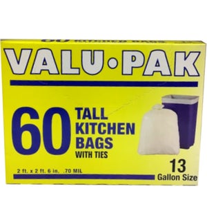 VALUE PACK - 13GL TALL KITCHEN TRASH BAG