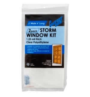 STORM WINDOW KIT CZP712 COMFORT ZONE 1.25MIL THICK