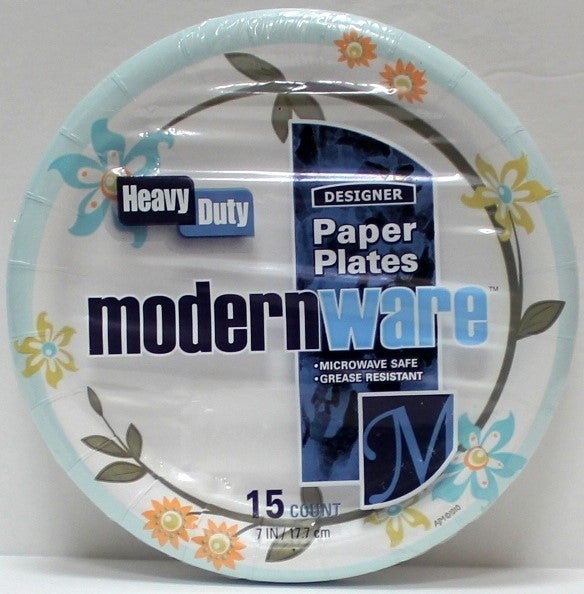 Simply Done Paper Plates, Heavy Duty, Designer