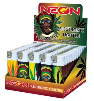 NEON ELECTRONIC LIGHTERS PRINTED