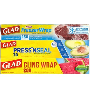 GLAD #78872 FOOD WRAP 3IN1