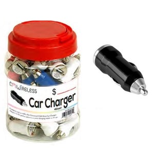 CAR CHARGER #94065 USB MINI CAR CHARGER IN JAR